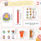 168 Pcs Easter Stationery Gifts Set Spring Easter Eraser Happy Easter Bookmar   