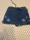 Vtg Oshkosh Bgosh Denim Jean Skirt Skort Blue Size 6