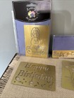 13 Vtg Lasting Impressions Brass Embossing Stencil Templates Lot Mixed 