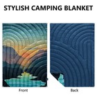 Hotkoko Camping Blanket lightweight Puffy Printed Camping Blanket Packable Ou   