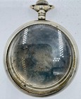 Antique 18 Size Wadsworth Open Face Pocket Watch Case Nickelsmooth Usa