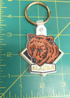 Vintage Alaska Souvenir Grizzly Bear Keychain Nos Flexible Rubber Ak Key Chain