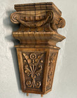 Exquisite Antique Carved French Oak Corbel Ornate Wood Furniture Part Salvage