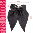 Large Hair Bows For Women   Girls     Elegant Bow-knot Clips With Ribbons For 