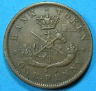 Bank Of Upper Canada 1 Penny Token 1852 Collectible Grade  Combined Shipping