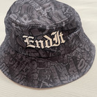 Pabst Blue Ribbon Grey Black Bucket Hat One Size Fits Most