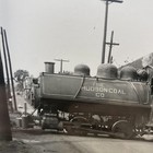 Vintage Hudson Coal Co 4 Steam Locomotive Train Photo 4x5 B w Gelatin Original