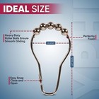 Shower Curtain Hooks Rust Proof  set Of 12  - Stainless Steel Shower Curtain Rin