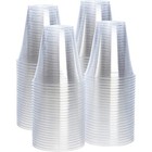 12 Oz Clear Plastic Cups With Lids And Straw All Occasions Bpa-free Transparent