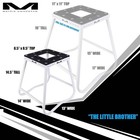 Matrix Concepts C1 Mini Steel Stand - White   Heavy-duty Steel Motocross Lift