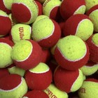 25 Used Red Dot  Low Compression  Tennis Balls Black Friday Deal Great For Kids 
