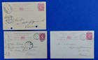 1896-1902 Malta  Qv Collection Of 7 Upu Post Cards Used Abroad