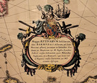 Framed Willem Blaeu Bermuda Map Print Nautical Wall Art