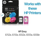 Exp 05 2026 Hp 68 2-pack Black tri-color Original Ink Cartridge Combo  6l6s2tn