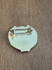 Vintage Maryland Af Am Blue Enamel   Gold Tone Pin Freemasons Wreath
