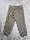 Mizuno Performance Softball Pants Girls Xl Gray Quilted Padding Tunnel Belt Loop