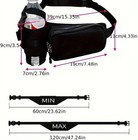 Running Cycling Belt Waist Pack Bag With Water Bottle Sports Fitness Phone Pouch