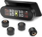 Wireless Solar Tpms Lcd Car Tire Pressure Monitoring System   4 External Sensors