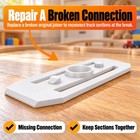 Track Connector 3 Pack Compatible With Hot Wheels  White