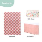 Baby Crib Bedding Set For Girls - 3 Pieces - Newborn  Infant   Toddler Bed -    