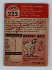 1953 Topps  222 Vic Janowicz Rookie Low Grade Vintage High   Baseball Card