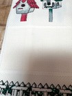 Charles Craft Birdhouse Cross Stitch Towel Bluebird Print Machine Washable