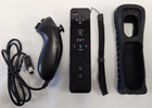 New Motion Plus Remote   Nunchuk Controller Set Black For Nintendo Wii Sleeve