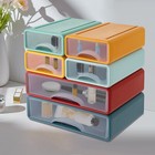 Desktop Drawer Organizer With 6 Stackable Drawers For Home   Office