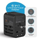 Universal Travel Plug Adapter 33 5w Dual Usb-c Wall Charger 110v 220v