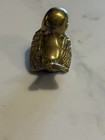 Vintage Brass Sparrow Bird Figurine Paperweight Small 1 25  X 1 75  Very Unique