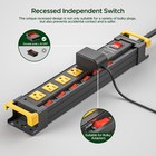 6-12outlet Heavy Duty 3300j Surge Protector Power Strip With Individual Switches