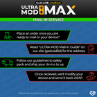 Ultra Mod  Max - Mail-in Service For Your Pok  mon Go Plus   device Not Included 