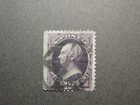 Us Stamp Scott No 162 1873 12c Henry Clay Dark Violet  Secret Mark  Perf 12 Vf