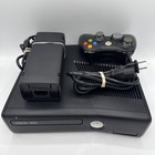 Microsoft Xbox 360 S Slim Console Black Model 1439 4gb With Controller - Tested