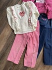 Vintage 80s Girls Clothing Lot Of 10 Sweatshirts Corduroy Pant Sets Carters 4-6