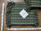 Lot Of 2 Sets -mango Cocktail  Placemats Set  green white - New