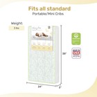 Dream On Me 2 In 1 Breathable Two Sided Portable Crib Mattress White 3 Inch
