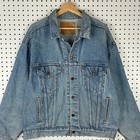 Vintage 90s Levi   s Denim Trucker Jacket Mens Large 70507 4890 Blue Made In Usa