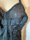 Rare Nib Vtg 39 l Corselette Garters Open Bottom Girdle Crownette Embroidered