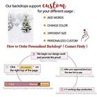  Fabric Photography Christmas Photo Backdrops Xmas New Year Winter Forest 5x7ft