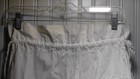 Vtg  Hand Embroidered Cotton Laundry Bag - Farmhouse Chic -curtain 