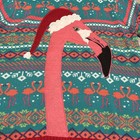 Blizzard Bay Unisex Flamingo Ugly Christmas Sweater Size Large Acryllic Knit