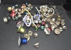 Large Lot Antique Vintage Metal Christmas Jingle  Sleigh Bells Crafts Ornaments 
