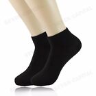 3 6 9 12 Pairs Mens Womens Solid Black White Sport Ankle Low Cut Cotton Socks