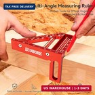 3d Multi-angle Measuring Ruler Woodworking Square  High Precision Aluminum Alloy