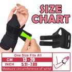 Left Right Wrist Support Brace Splint Carpal Tunnel Hand Sprain Arthritis Sports