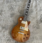 Standard Lp Electric Guitar Tobacco Flamed Maple Top Bone Nut Mahogany Body