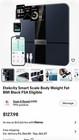 Etekcity Digital Body Fat Scale Black Bmi Heart Rate Bluetooth Wi-fi