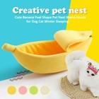 Cute Banana Cat Bed House Warm Soft Pet Kennel Portable Dog Cat Mat