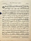  used vintage Sheet Music  The Old Lamp-lighter - Sammy Kaye - Piano vocal chord
